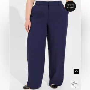 Torrid Dark Blue Wide Leg Pants, Size 18
